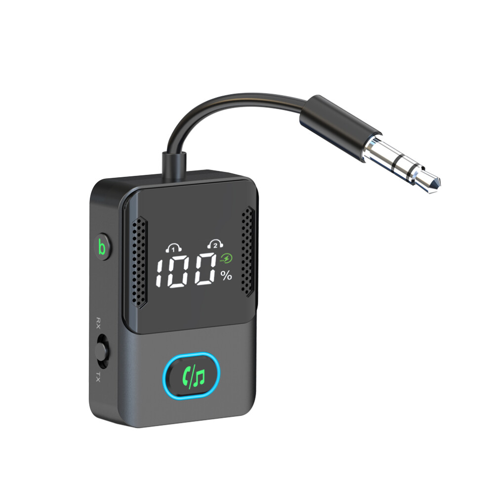 Car Bluetooth Adapter - Rncyn - Bluetooth V5.3 - Br16 Model - 14H Battery Life - Supports A2dp, Avrcp, Hfp, Hsp 9486689770624