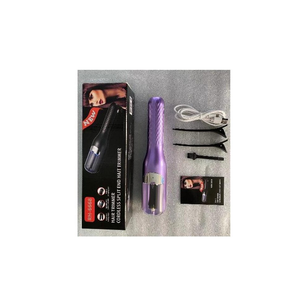 Rncyn Electric Hair Clipper - Easy To Use - Elegant Design - Purple Color - Rechargeable Via Usb