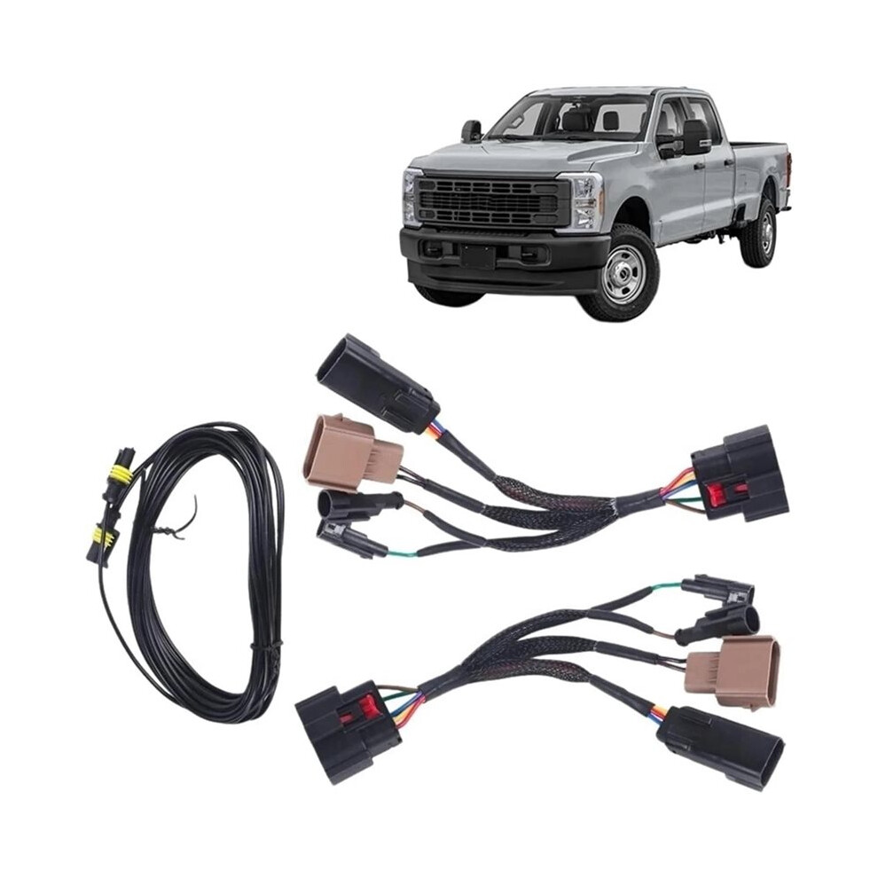 Led Headlight Conversion Adapter Harness For F-250 F-350 2023-2024 Pc3z13008g, Pc3z13008m, Pc3z13008l 4712612581315