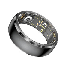 SY15 Ring with Heart Rate,Blood Oxygen,Sleep Monitoring Waterproof for Android & IOS Black Size 12