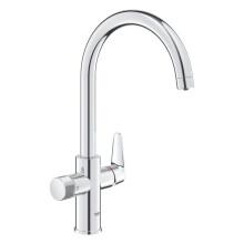 Grohe Kitchen Sink Tap Filtered 2-Way Blue Pure StartCurve Chrome Starter Set