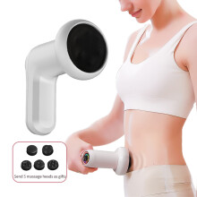 Akkuloser vibrierender Massager - RNCYN - Sechs verstellbare Intensitäten - Fünf Massageköpfe - Wabendesign