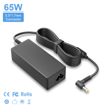 Cargador de portátil - RNCYN - 65W - 19V/3.42A - 5.5mm x 1.7mm Conector - CE, FCC, RoHS Certificado