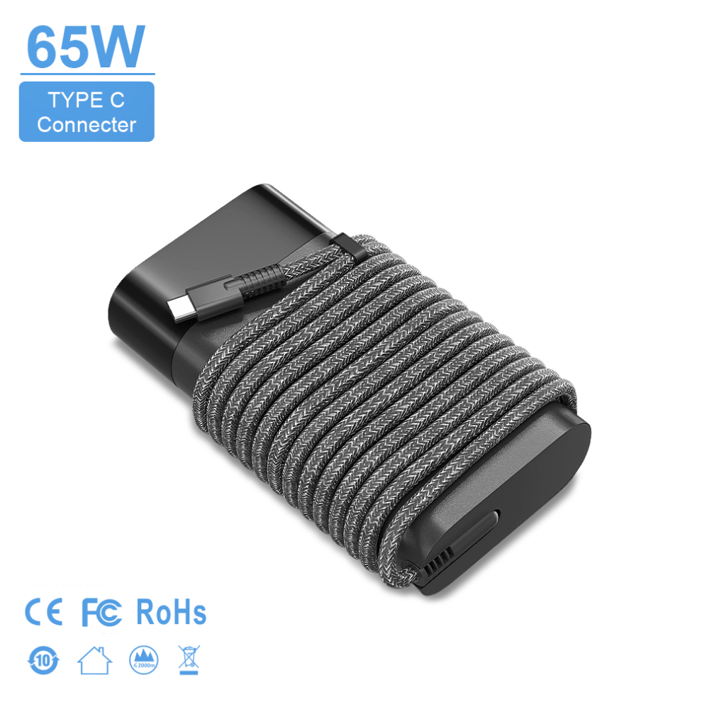 Usb-C Laptop Adapter - Rncyn - 65W Fast Charging - Dell, Lenovo, Hp, Apple Compatibility 9486689783556