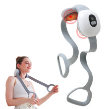 Nacken- und Schultermassager - RNCYN - 5 Knetmodi - Rote LED-Lichttherapie - 3-stufiger heißer Kompress