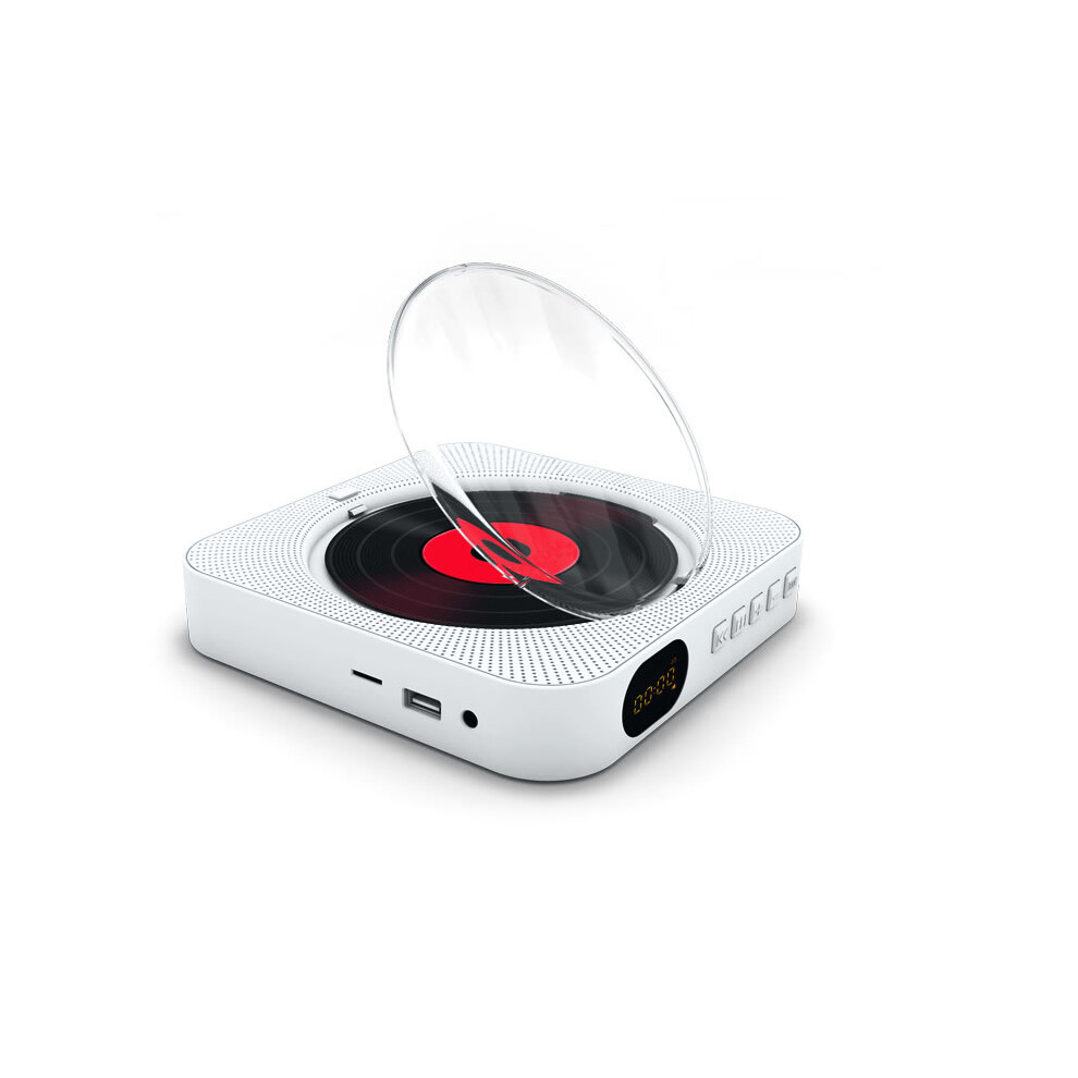Wall Cd Player - Rncyn - Bluetooth 5.0 - Remote Control Included - Cd/Cd-R/Cd-Rw/Mp3/Wma Support - Cd/Bt/Aux/Usb/Fm Modes 9106058705797