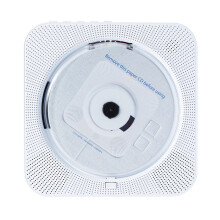 Tragbarer wandmontierter CD-Player - RNCYN - Bluetooth 5.0 - Eingebautes FM-Radio - HiFi-Lautsprecher - Mini-Boombox - USB-Player