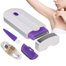 Depiladora portátil USB - RNCYN - USB recargable - Uso doméstico - Depiladora rotatoria - Color blanco