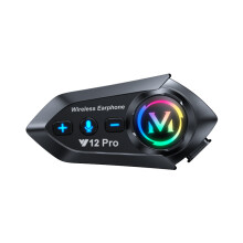 Intercomunicador sem fios para motocicletas - RNCYN - Intercomunicador Y12 PRO - alcance 500M - Rádio FM incorporado - Partilha de música