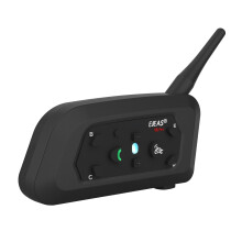 Bluetooth-Motorradhelm - RNCYN - Vollduplex-Gegensprechanlage - Reichweite 800 m - 2 Biker - V6 PRO Modell - IP67 wasserdicht