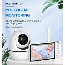 Video detský monitor - RNCYN - 5-palcový displej - 720p kamera - obojsmerný zvuk - snímanie teploty