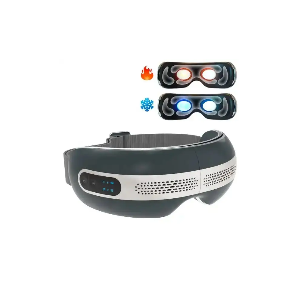 Rncyn Bluetooth Eye Massager - Wireless Bluetooth - 4 Massage Models - Hot/Cold Compression - Vibration
