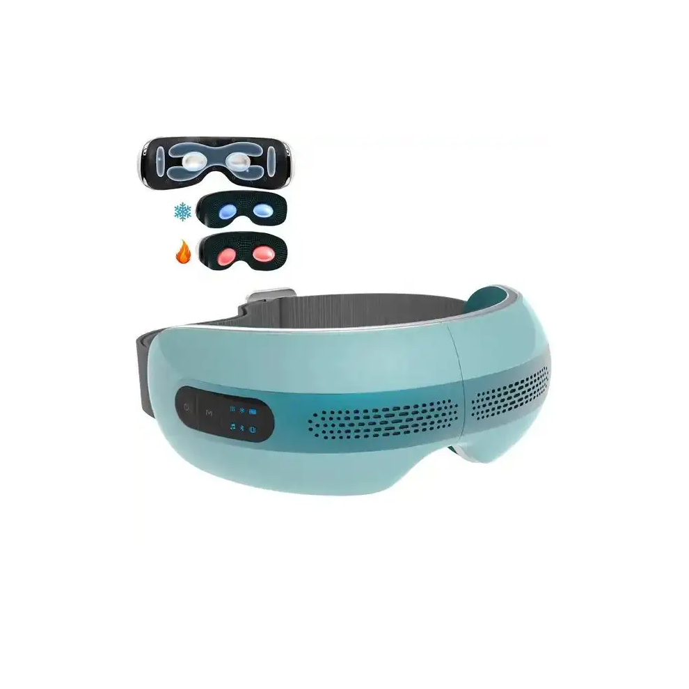 Rncyn Bluetooth Eye Massager - Built-In Music - Hot/Cold Compression - Relaxing Vibration