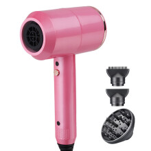 Ionische föhn - RNCYN - Hoog vermogen - Koude/Hete lucht - Frizz Control - Draagbaar - Roze - EU-stekker