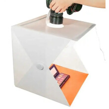 Photo Studio Softbox - RNCYN - Portatile e pieghevole - Dimensioni 40x40x42,5 cm - 6 sfondi colorati inclusi