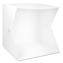 Softbox LED pieghevole - RNCYN - Dimensioni 30x30x33 cm - 54 LED x2 - Modalità luce 3200K-6500K