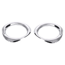 For Chr C-Hr 17-18 2Pcs Abs Silver Front Fog Light Lamp Cover