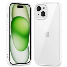 Transparente, stoßfeste Silikon-Bumper-Hülle mit farbiger Rückseite für iPhone 14 Pro