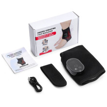 Beheizter Fußmassager - RNCYN - Akkulos - Wiederaufladbar - Vibration - Heißer Kompress - Neopren - Schwarz