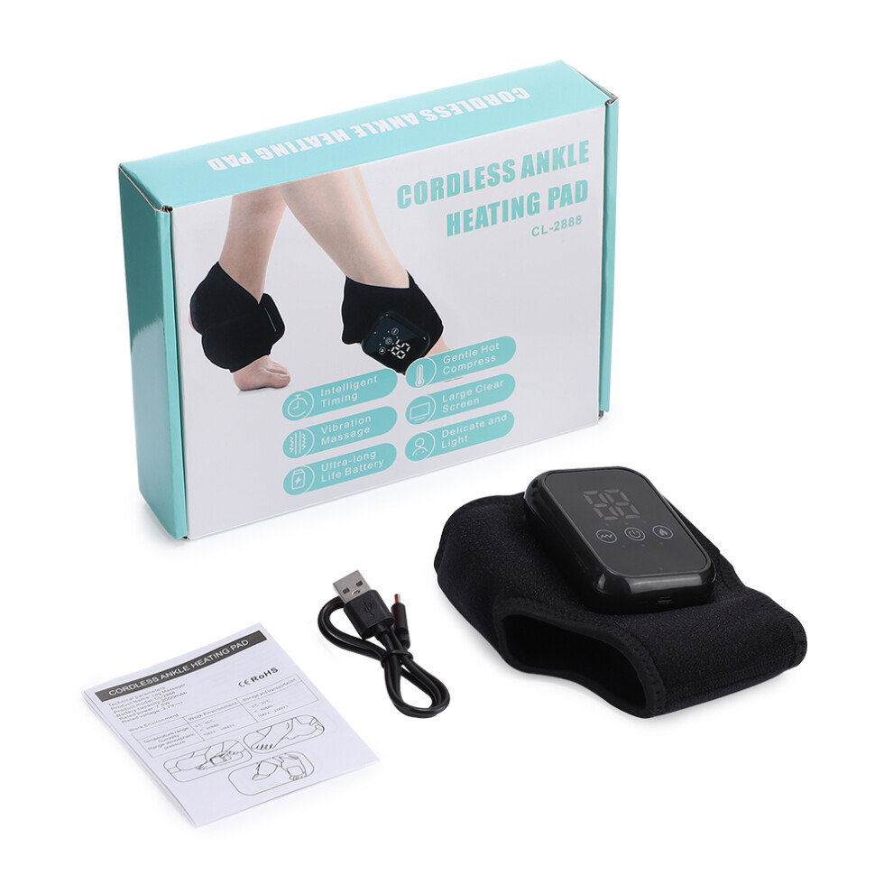 Rncyn Wireless Ankle Massager - Usb Rechargeable - Built-In Warmth - Fleece Lining