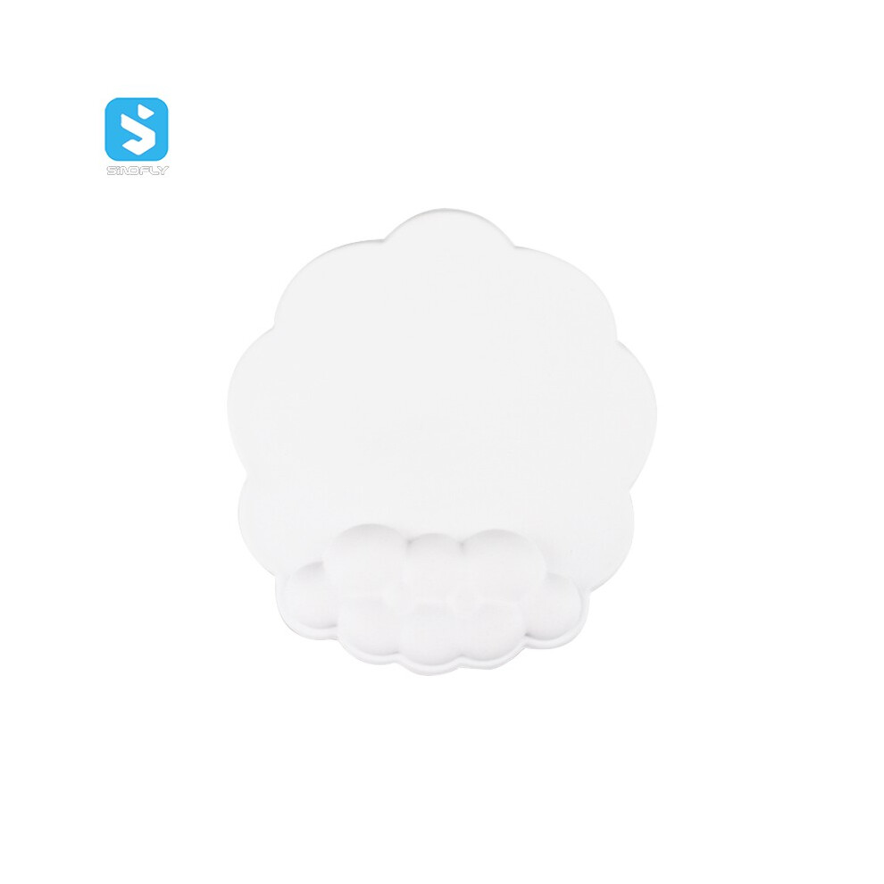 Mouse Pad With Wrist Rest - Rncyn - Soft Wrist Rest - Silicone & Pu Material - Cloud Design 9106058685112