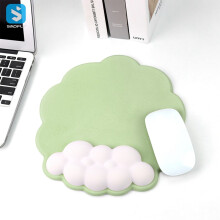 Alfombrilla ergonómica de ratón - RNCYN - Reposamuñecas de silicona - Diseño colorido - Material de PU - Comodidad óptima