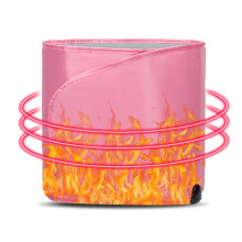 Cinturón portátil de sauna - RNCYN - Cinturón calefactor - Pérdida de peso - Rojo - 28x128 cm - Uso de belleza