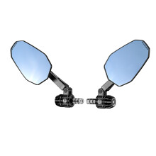 Specchietto retrovisore per motocicletta - RNCYN - Antiriflessi - Visione HD - Impermeabile - Anti-appannaggio - Attacco bullone di estensione