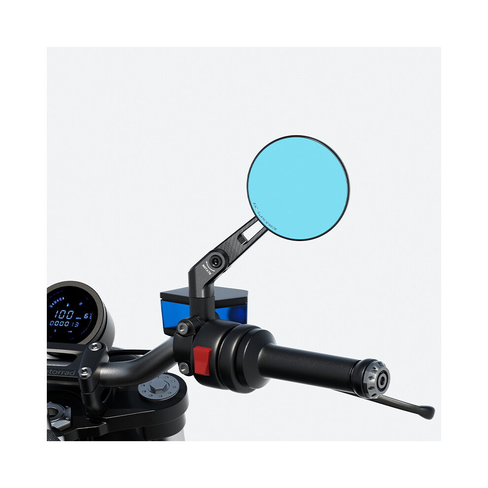 Motorcycle Rearview Mirror - Rncyn - 6063 Aluminum - Anti-Glare - Anti-Fog - Waterproof - 360 Degree Adjustable 9106058692738