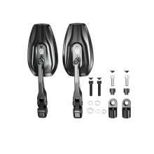 Specchietto retrovisore universale per motociclette - RNCYN - Anti-riflessi - Anti-nebbia - Design girevole - Scudo nanofobo idrofobo