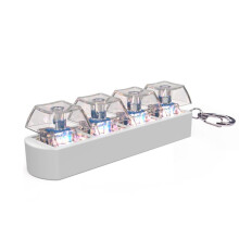 4Keys Keyboard Keycaps Fidget Toy Stress Relief Diy Keycaps Toy Keyboard Caps Finger Button Fidget Finger Keycaps A