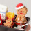 1/12 Christmas Kitchen Accessories Realistic Food Figure With Storage Container 4