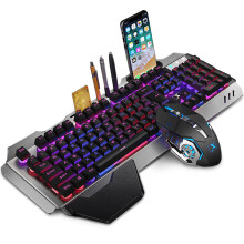 Wireless Gaming Keyboard & Mouse Combo - RNCYN - K680 - Wrist Support - Phone Holder - Rechargeable