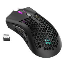 Wireless Gaming Mouse - RNCYN - BM600 - RGB Backlit - Lightweight Honeycomb - Rechargeable - Adjustable DPI 800-3200
