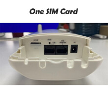Router WiFi 4G exterior - RNCYN - Dual SIM - CAT4 - POE 48V - Impermeable - 2,4G - 300Mbps - Blanco