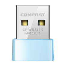 Adaptador WiFi USB - RNCYN - 150Mbps - 2,4GHz - Plug and Play - Compatibilidad PC Win 7, 10, 11 - Azul
