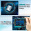Waterproof Camera 4K 64MP Dual Screen 16FT 32GB MicroSD (Blue) 5