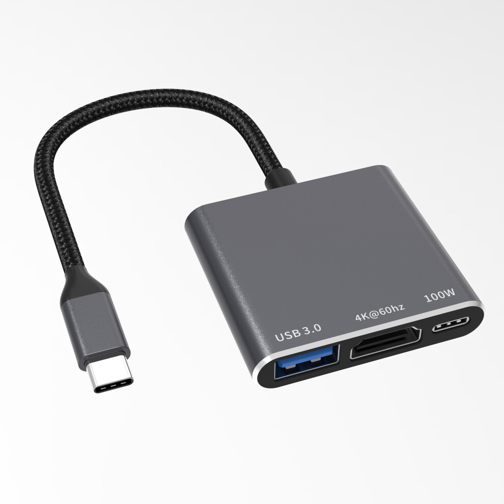 Usb-C To Hdmi Video Adapter - Rncyn - Usb-C To 2 Hdmi - 4K 60Hz Resolution - 100W Usb-C Pd Charging 9486689742041