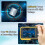 Waterproof Camera 4K 64MP Dual Screen 16FT 32GB MicroSD (Yellow) 6