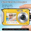 Waterproof Camera 4K 64MP Dual Screen 16FT 32GB MicroSD (Yellow) 5