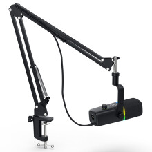 USB/XLR Dynamische Microfoon - RNCYN - ZTT32T - RGB Licht - 192 kHz/16-bit - Cardioïde Polair Patroon
