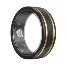 Smart Ring - RNCYN - W8 - Schwarz - Carbonfaser - 20mAh - Android 5.1+ - iOS 8.0+ - Herzfrequenz
