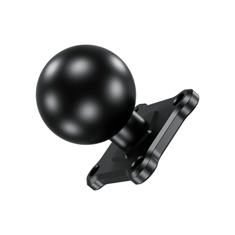 Ball Joint Bracket With Amps Plate - Rncyn - Tpu Overmolded Ball Head - 2" X 1.69" Square Plate 9106058690406