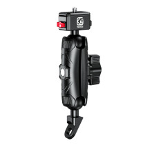 Moottoripyöräkameran kiinnitys - RNCYN - Kannettava ja joustava - Pikavapautettava - Gopro/Insta360/DJI-yhteensopiva