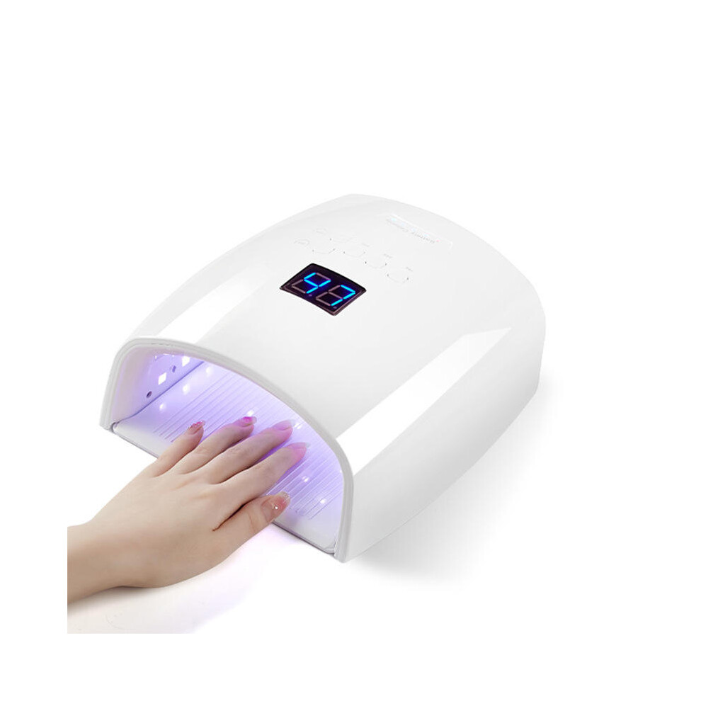 Rncyn Uv Led Nail Lamp - Cordless & Rechargeable - 66W High Power - 33 Leds For Quick Drying - Lcd Display