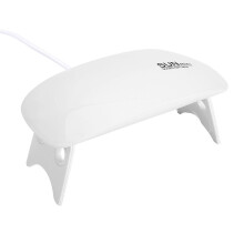 Lampe à ongles UV LED portable - RNCYN - Pliable - USB - Sécheuse de vernis gel - Blanc - Longueur d'onde 365+405 mm