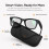 MT5 Ultra AI Smart Glasses 2000mAh Leather Charging Case (Black) 2