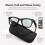 MT5 Ultra AI Smart Glasses 2000mAh Leather Charging Case (Black) 3