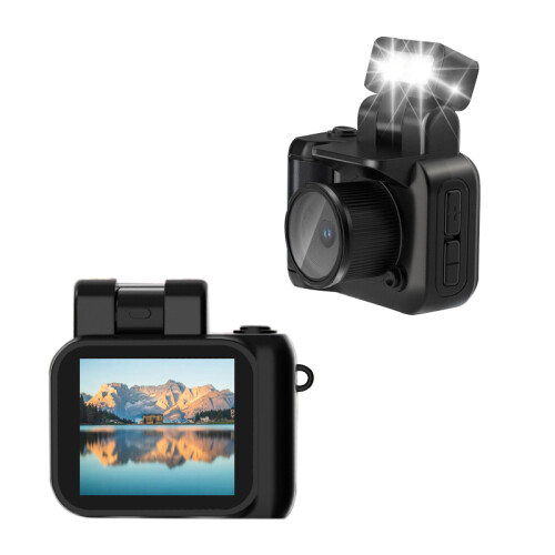 Câmara Digital de Mão - RNCYN - Câmara mini HD 1080P - Ecrã de 1,44 polegadas - Bateria incorporada de 180 mAh