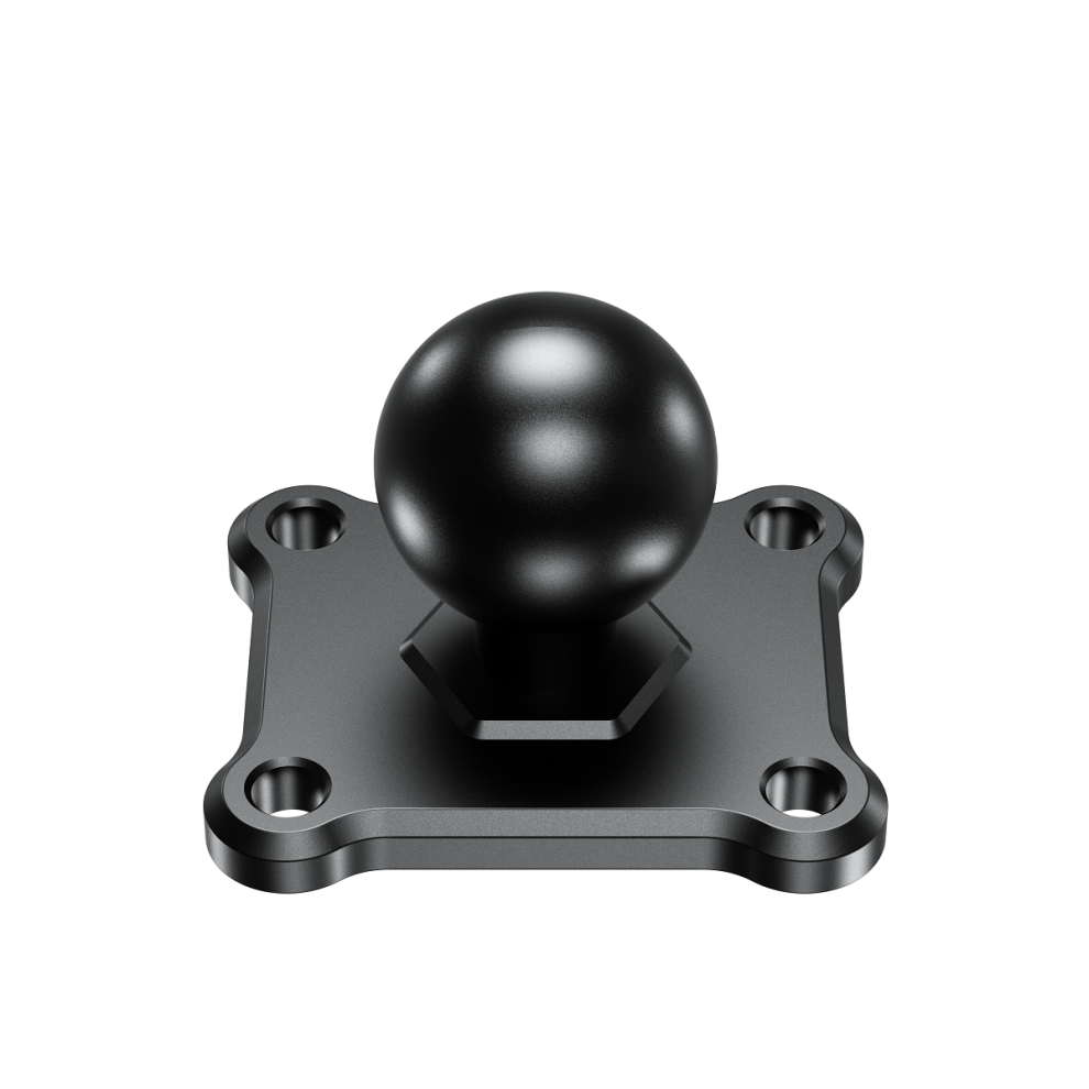 Ball Joint Mounting Bracket - Rncyn - 1'' Tpu Ball - 2" X 1.69" Square Plate - Amps Hole Pattern 9106058690413